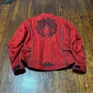 Red Embroidered Women's Jacket